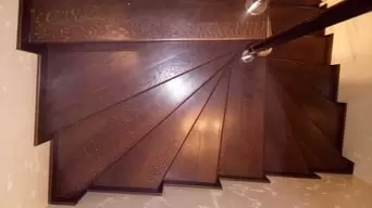 Лестница до установки ковриков на ступени фото 5